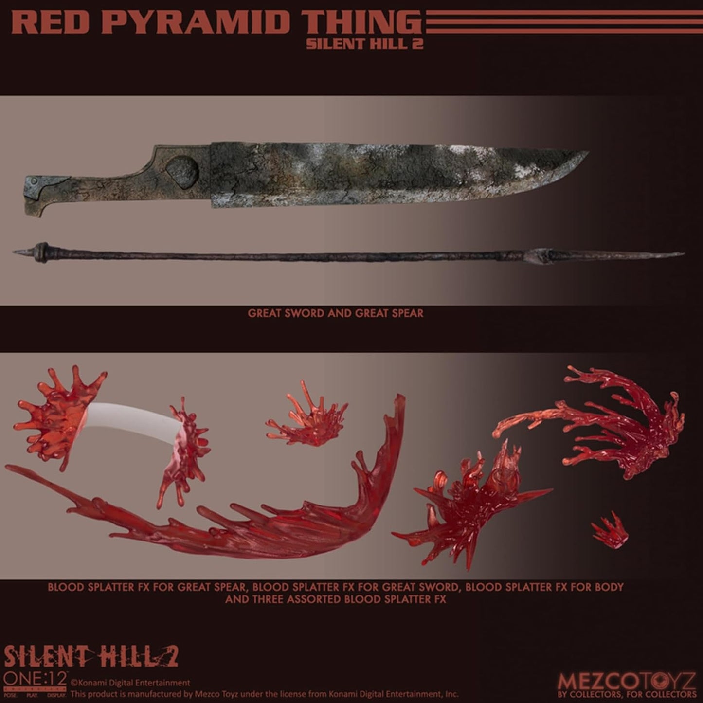 Mezco - One:12 Collective Silent Hill 2 Action Figure 1/12 Scale Red Pyramid Thing Figure