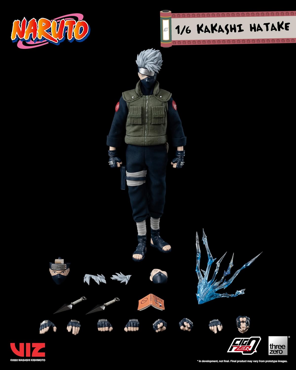 Threezero FigZero Naruto: Kakashi Hatake 1:6 Scale Figure