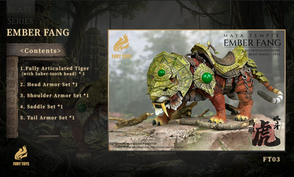 (Pre-order) FURY TOYS Beast Series Maya Temple Tiger Ember Fang / Frost Claw FT01/02/03/04 1/12 Action Figure