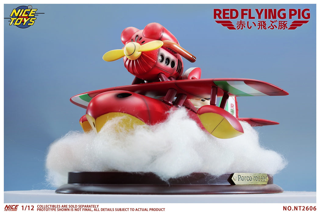 (Pre-order) NICETOYS Red Flying Pig NT2606B Airplane Set 1/12 Action Figure