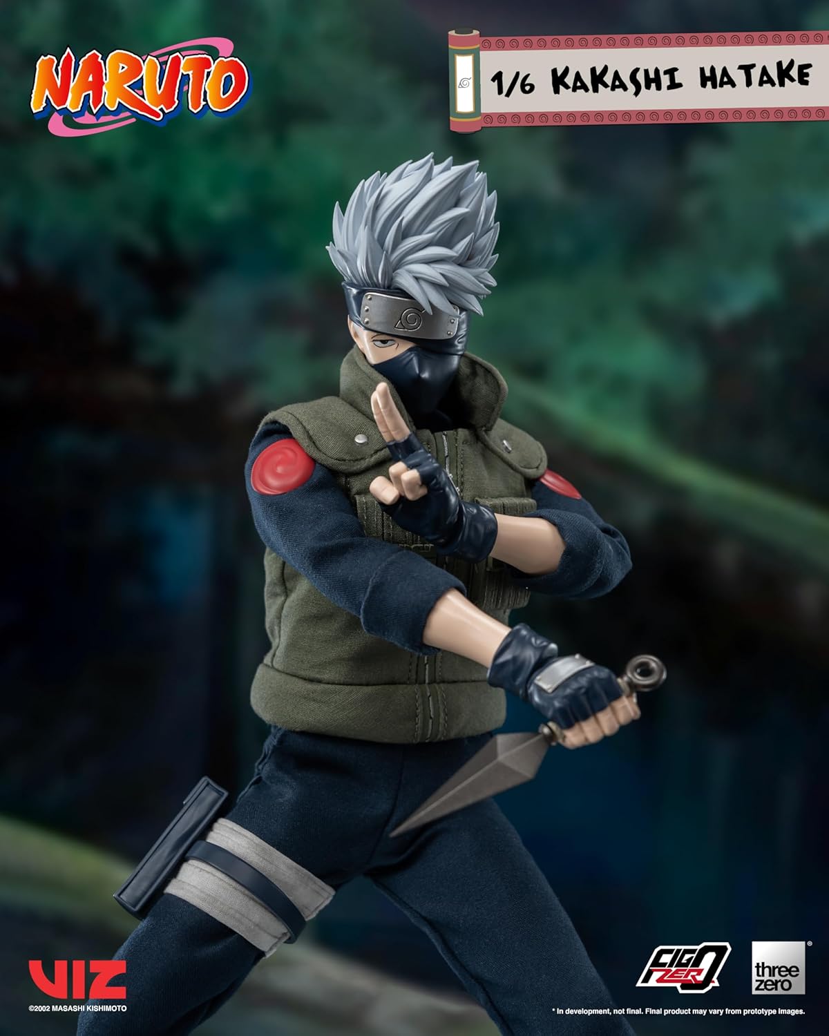 Threezero FigZero Naruto: Kakashi Hatake 1:6 Scale Figure