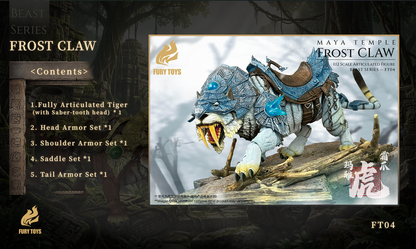 (Pre-order) FURY TOYS Beast Series Maya Temple Tiger Ember Fang / Frost Claw FT01/02/03/04 1/12 Action Figure