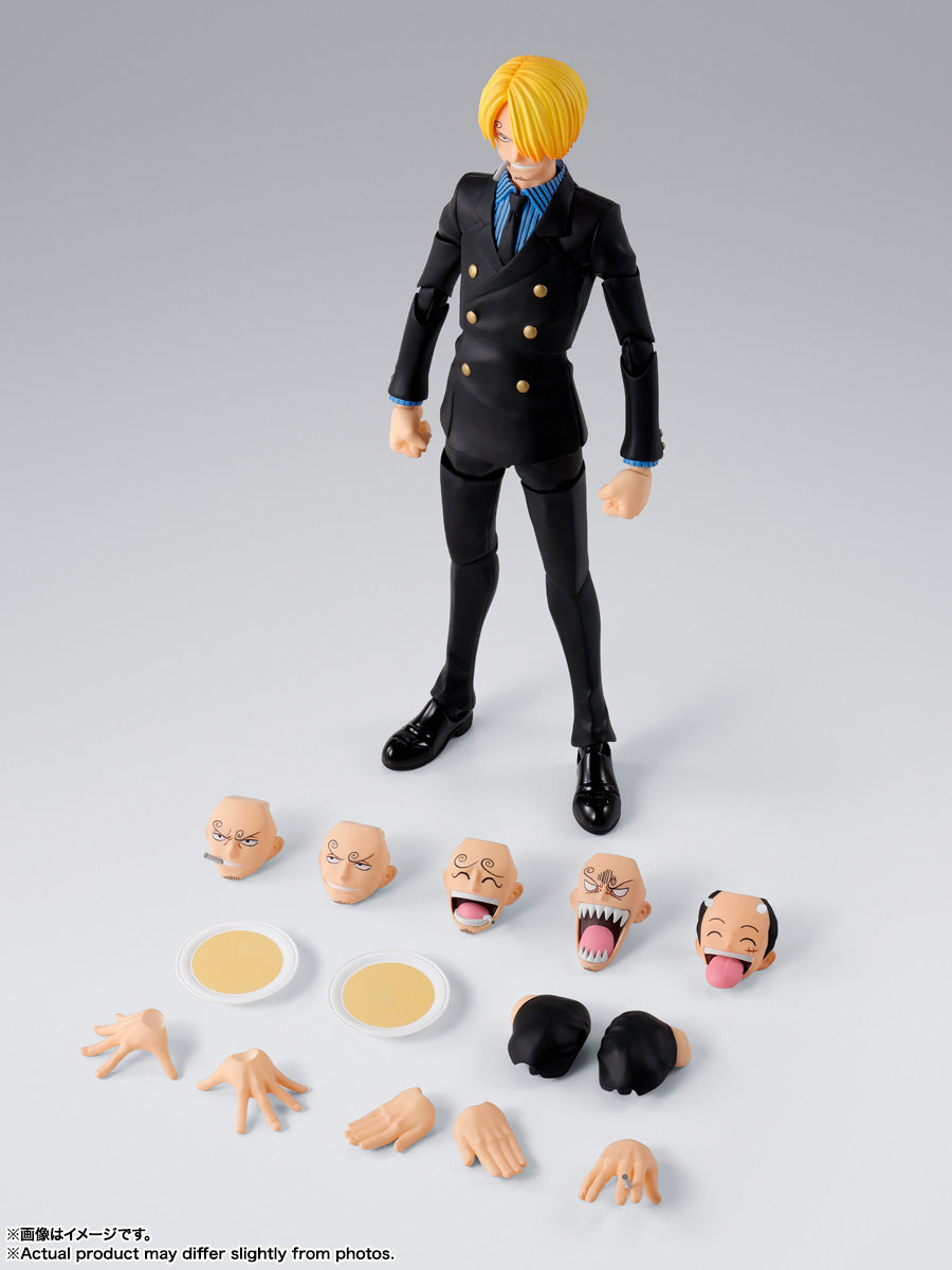 TAMASHII NATIONS One Piece Sanji Romance Dawn S.H.Figuarts action figure Box content