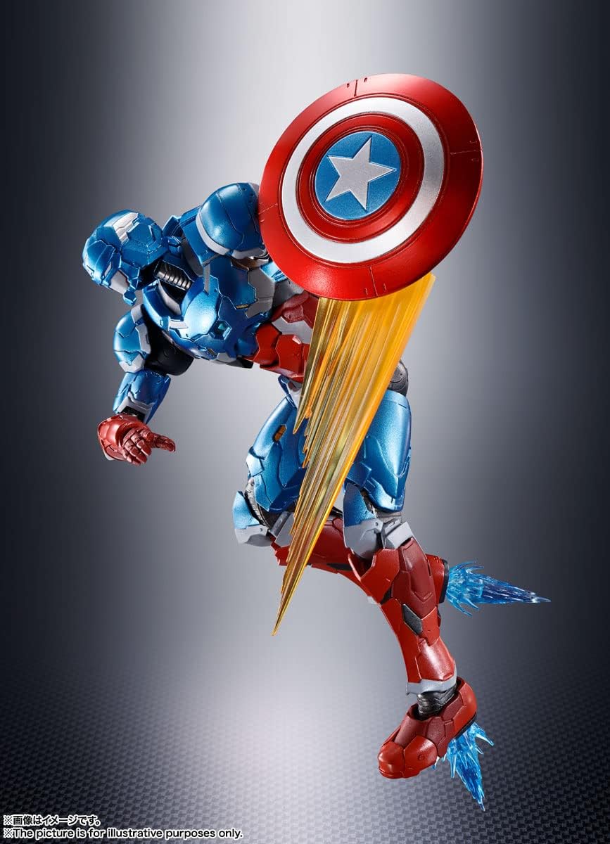 Bandai Spirits S.H.Figuarts Action Figure Tech-On Avengers - Captain America