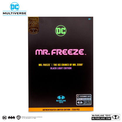 Mcfarlane Mr.Freeze (The Ice Crimes of Mr. Zero) Black Light Edition Gold Label