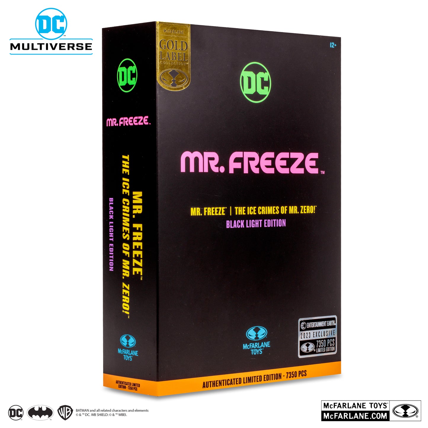 Mcfarlane Mr.Freeze (The Ice Crimes of Mr. Zero) Black Light Edition Gold Label