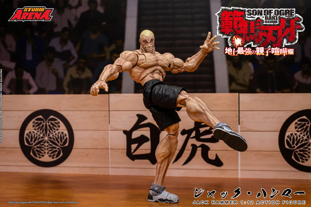 (Pre-order) STORM ARENA: Baki Hanma – Jack Hammer 1/12 Action Figure