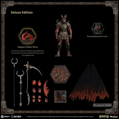 Fusion Fantasy Heroes of Might and Magic III Archdemon Deluxe Ver 1/12 Scale Action Figure Box Content