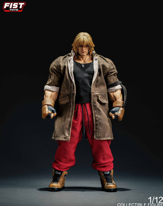 Fist Toys FIST-001 Boxer 1/12 scale action figure Street Fighter Ken inspired with fabric outfit and effect parts