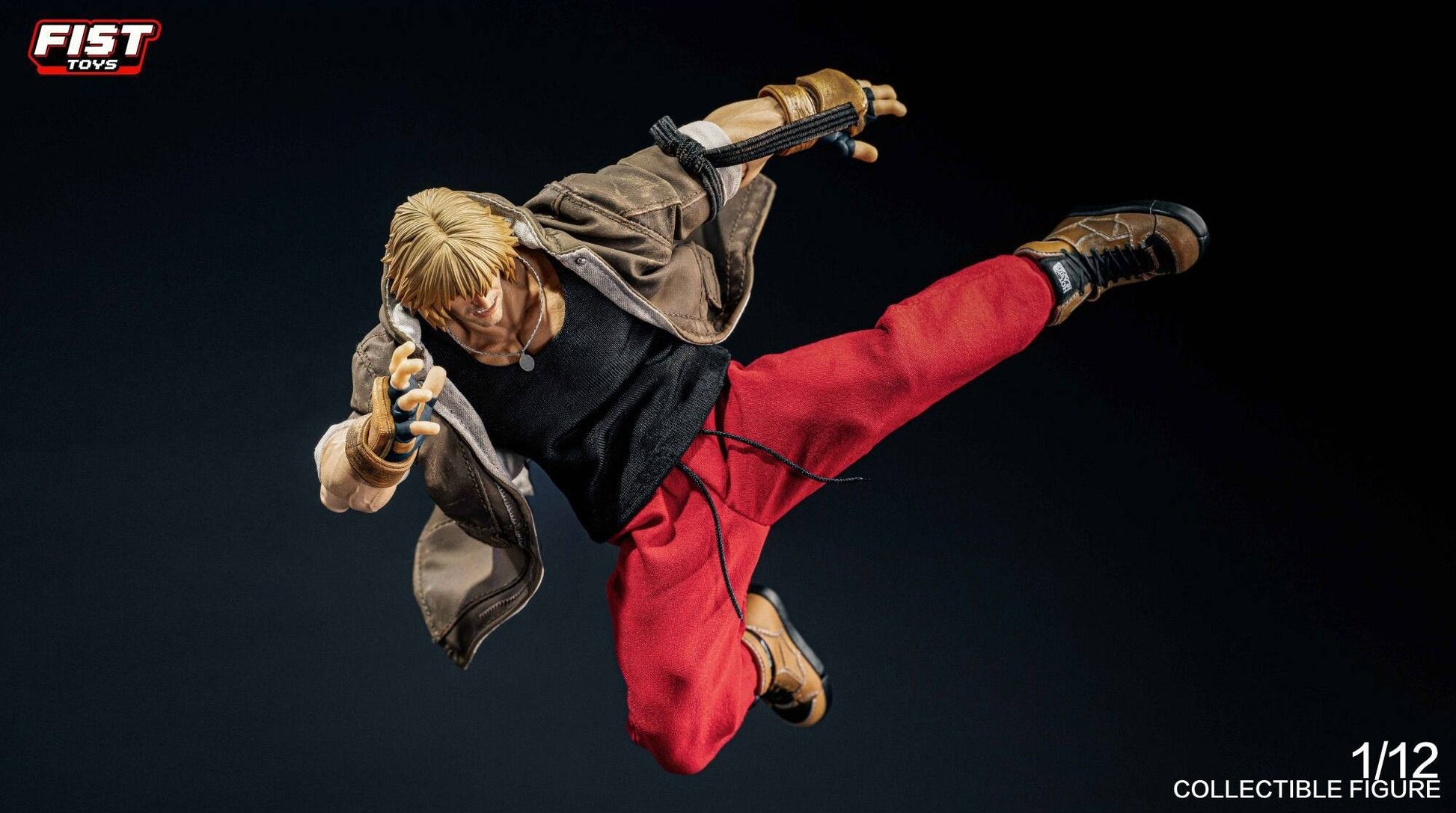 Fist Toys FIST-001 Boxer 1/12 scale action figure Street Fighter Ken inspired with fabric outfit and effect parts
