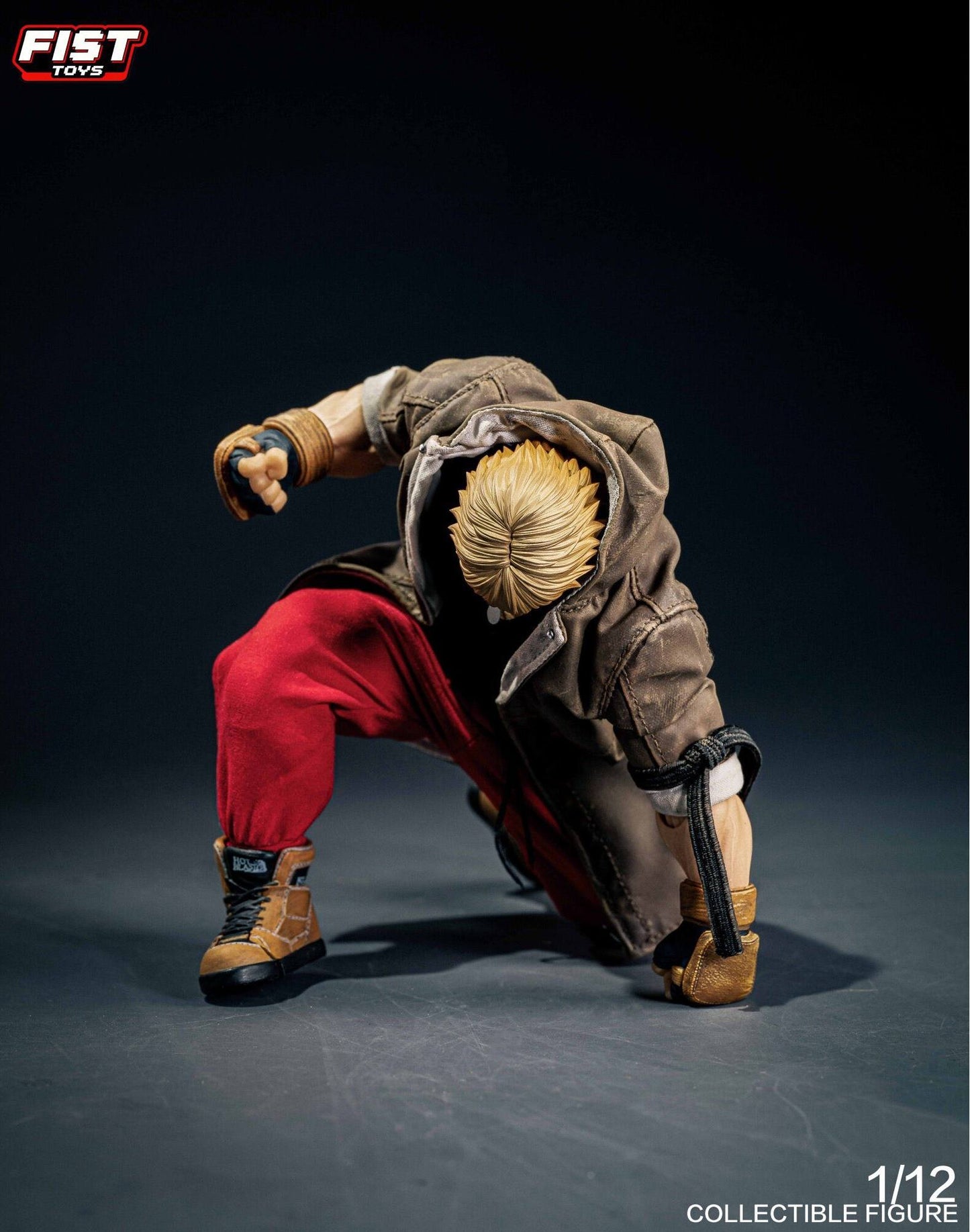 Fist Toys FIST-001 Boxer 1/12 scale action figure Street Fighter Ken inspired with fabric outfit and effect parts