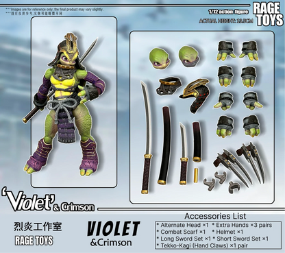 Rage Toys - Violet & Crimson Set of 2 1/12 Scale Action Figures