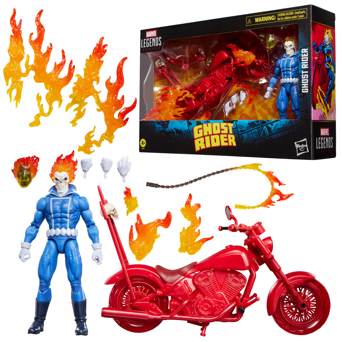 (Pre-order) Hasbro Marvel Legends Series Ghost Rider Johnny Blaze with Motorcycle 1/12 Action Figure