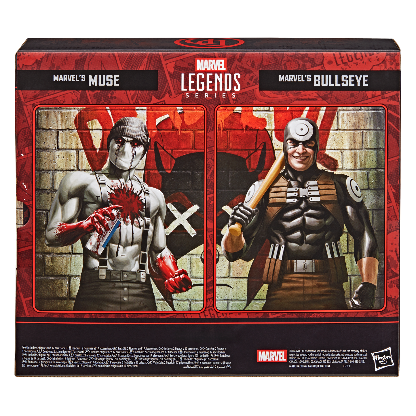 (Pre-order) Hasbro Marvel Legends Series Marvel’s Bullseye and Marvel’s Muse 1/12 Action Figure 2-Pack