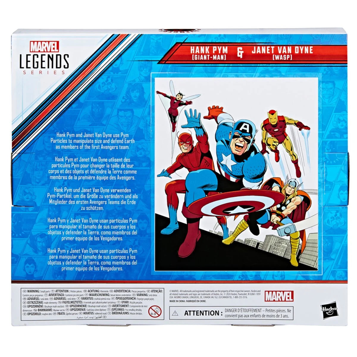 (Pre-order) Marvel Avengers Marvel Legends Series Hank Pym (Giant-Man) and Janet Van Dyne (Wasp)  2-Pack