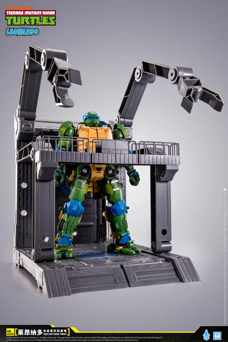 HEATBOYS MECHATRAN HB0018 TMNT Transformable Leonardo 1/12 Mecha Action Figure