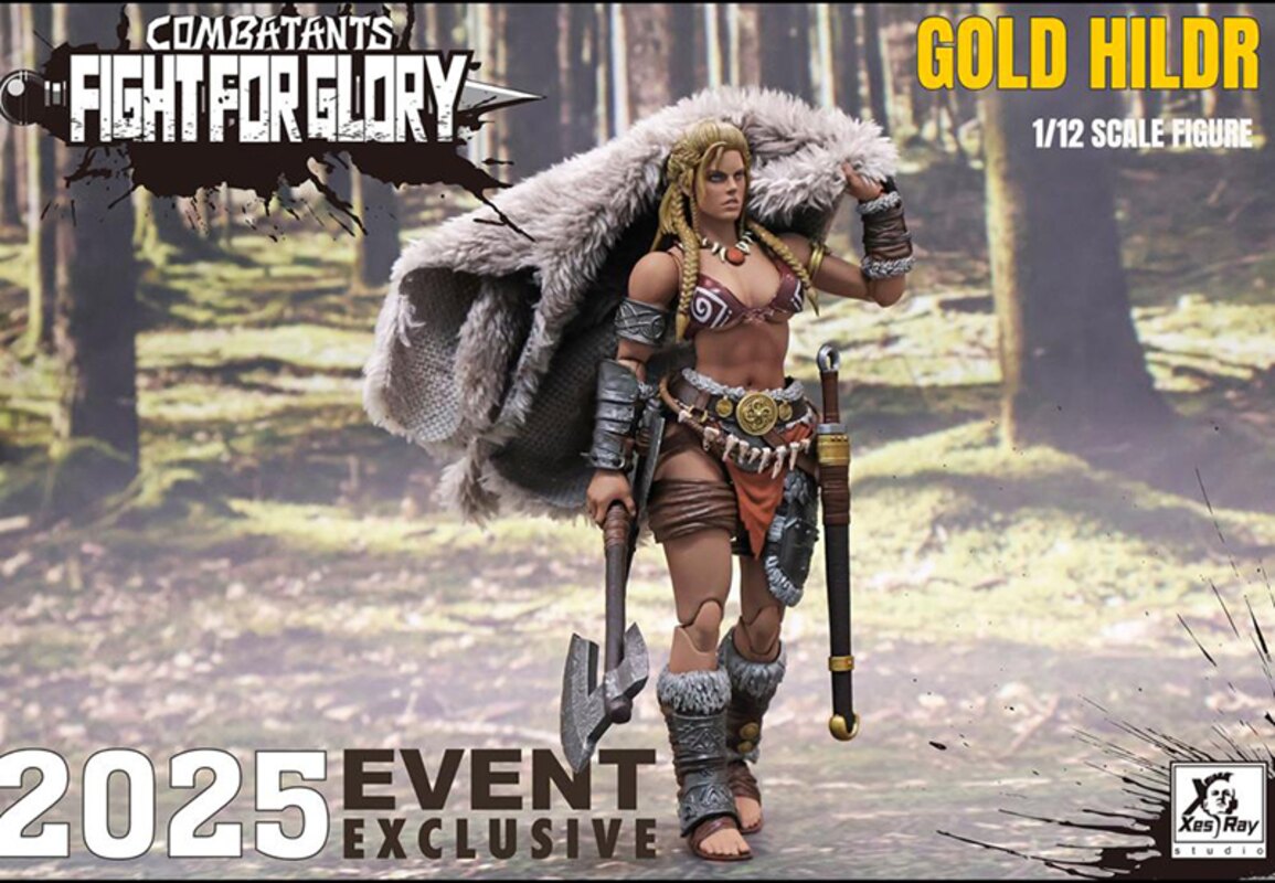 [XesRay Studio] Combatants Fight For Glory – Gold Hildr (2025 Event Exclusive Ver.) 1/12 Action Figure