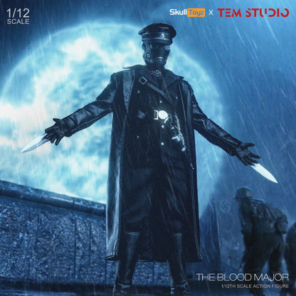 TEM STUDIO Skull Toyz The Blood Major 1/12 Action Figure TEMS002 collectible figure with masked head and military coat