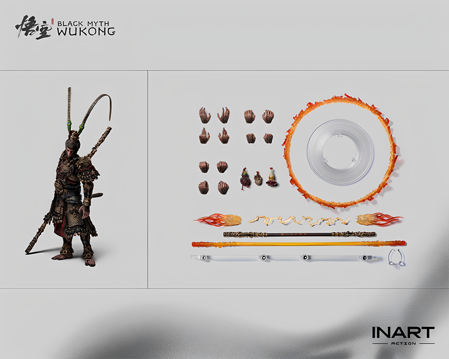 (Pre-order) INART Black Myth: Wukong - Great Sage Armor Set 1/12 Scale Action Figure