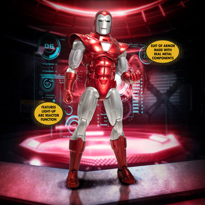 Mezco toys One:12 Collective Iron Man: Silver Centurion action figure