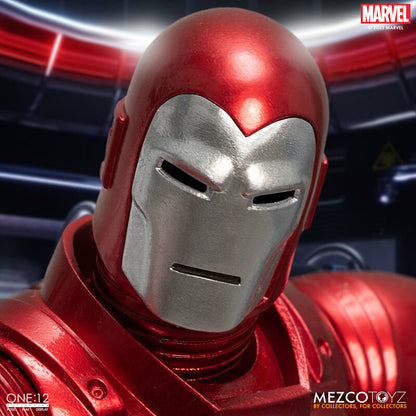 Mezco toys One:12 Collective Iron Man: Silver Centurion action figure