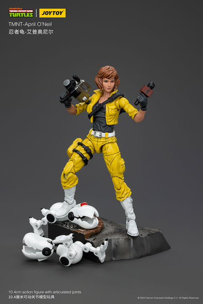 JoyToy April O’Neil TMNT action figure with accessories – Available at Sugoi Collectible NZ & ships to Australia

