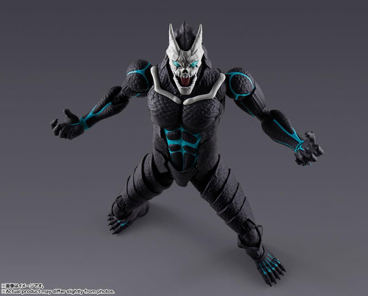 Tamashii Nations S.H.Figuarts Kaiju No.8 action figure posed with effect parts – Sugoi collectible