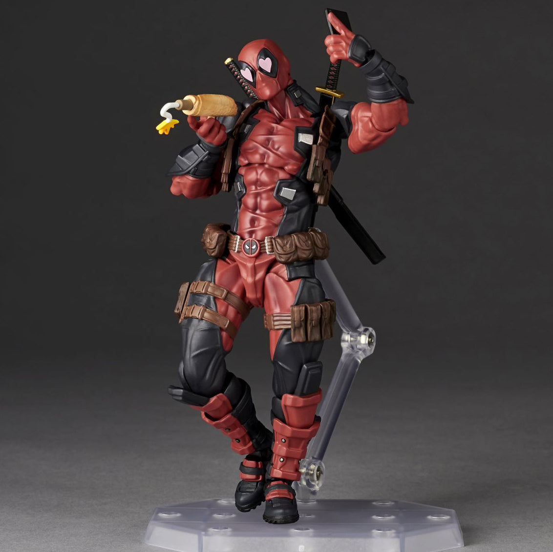 Kaiyodo Marvel Amazing Yamaguchi Revoltech Deadpool 2.5 Action Figure with BONUS