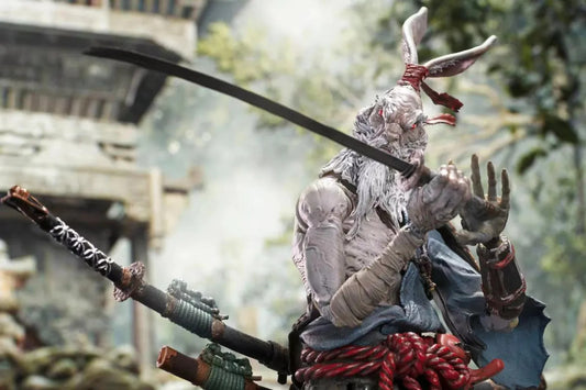 Maestro Union Furay Planet Nameless One Rabbit Man Swordsman 1/12 Action Figure – with swords and hooded cape