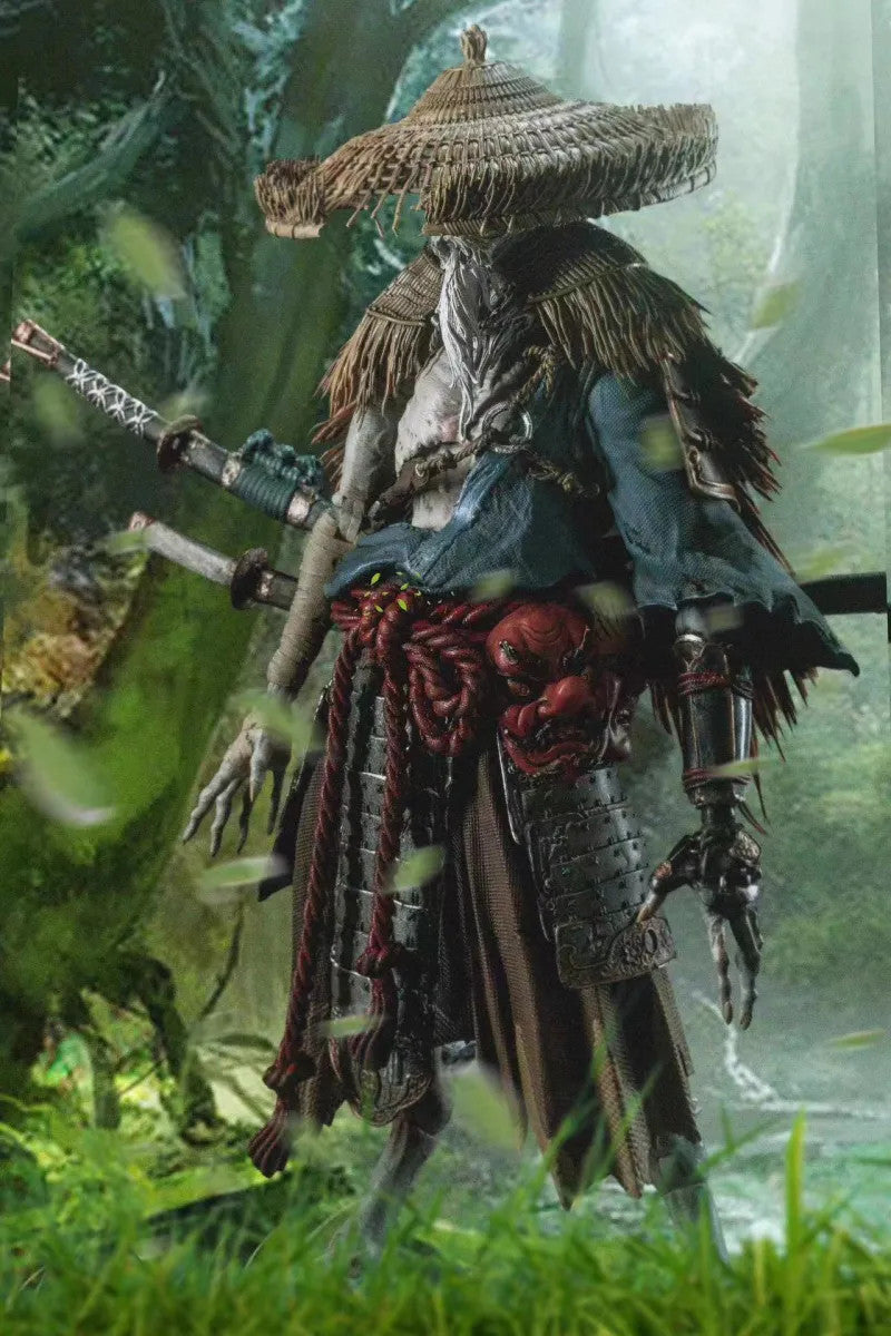 Maestro Union Furay Planet Nameless One Rabbit Man Swordsman 1/12 Action Figure – with swords and hooded cape