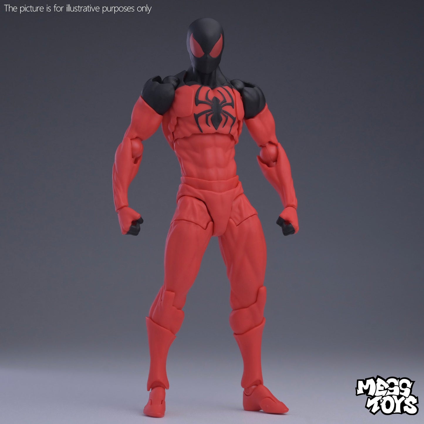 Mess Toys Scarlet Spider (Kaine) 1/12 scale action figure with articulated joints – Sugoi Collectible NZ/AU