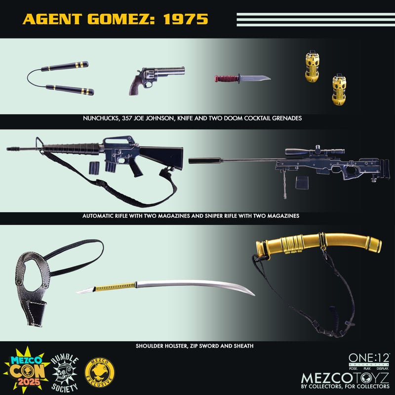 Mezco One:12 Collective – Agent Gomez: 1975 (Convention Exclusive)