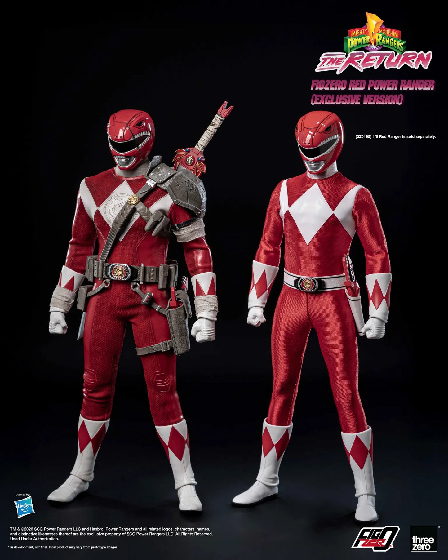 (Pre-order) Threezero FigZero Red Power Ranger The Return 1/6 Action Figure