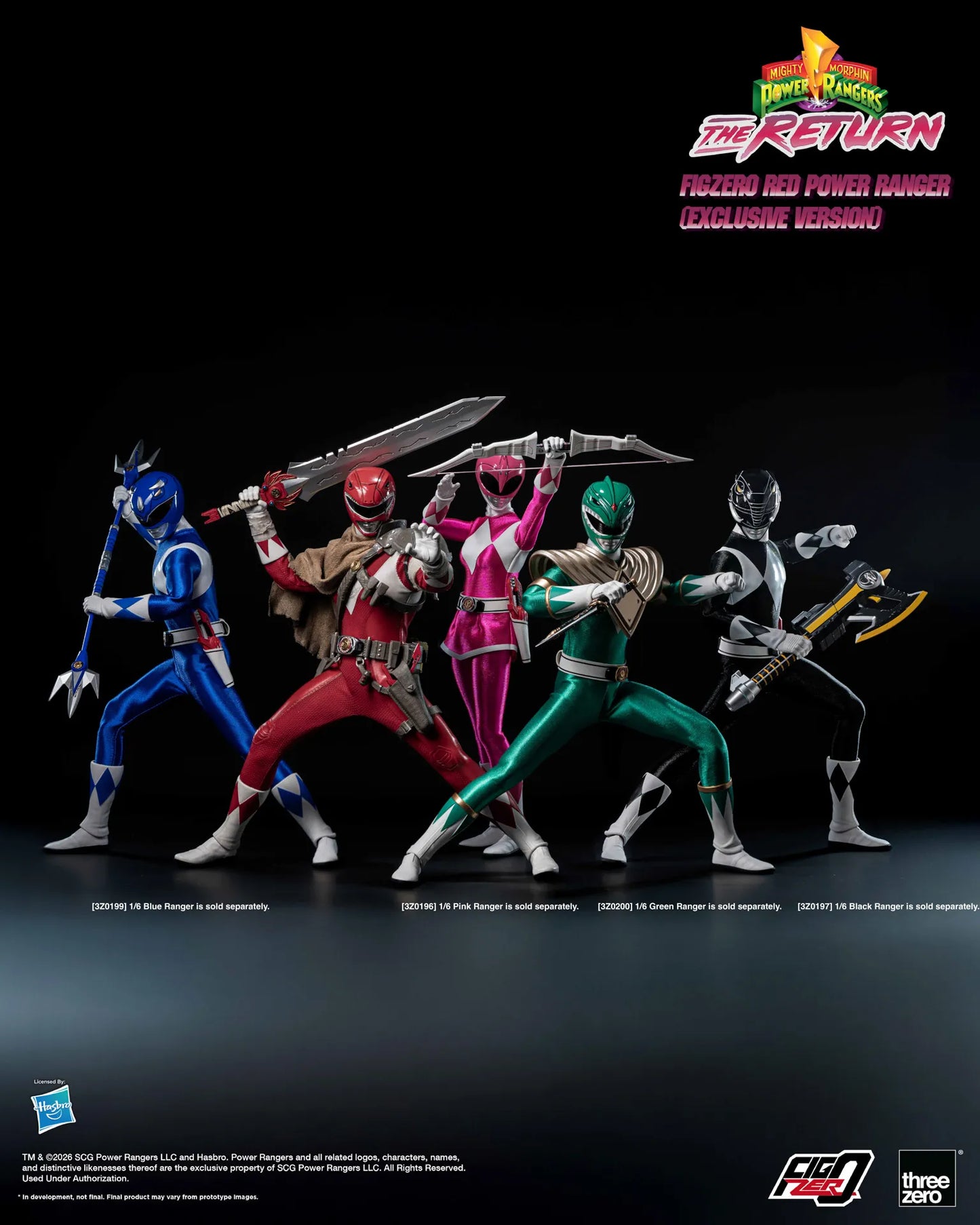 (Pre-order) Threezero FigZero Red Power Ranger The Return 1/6 Action Figure