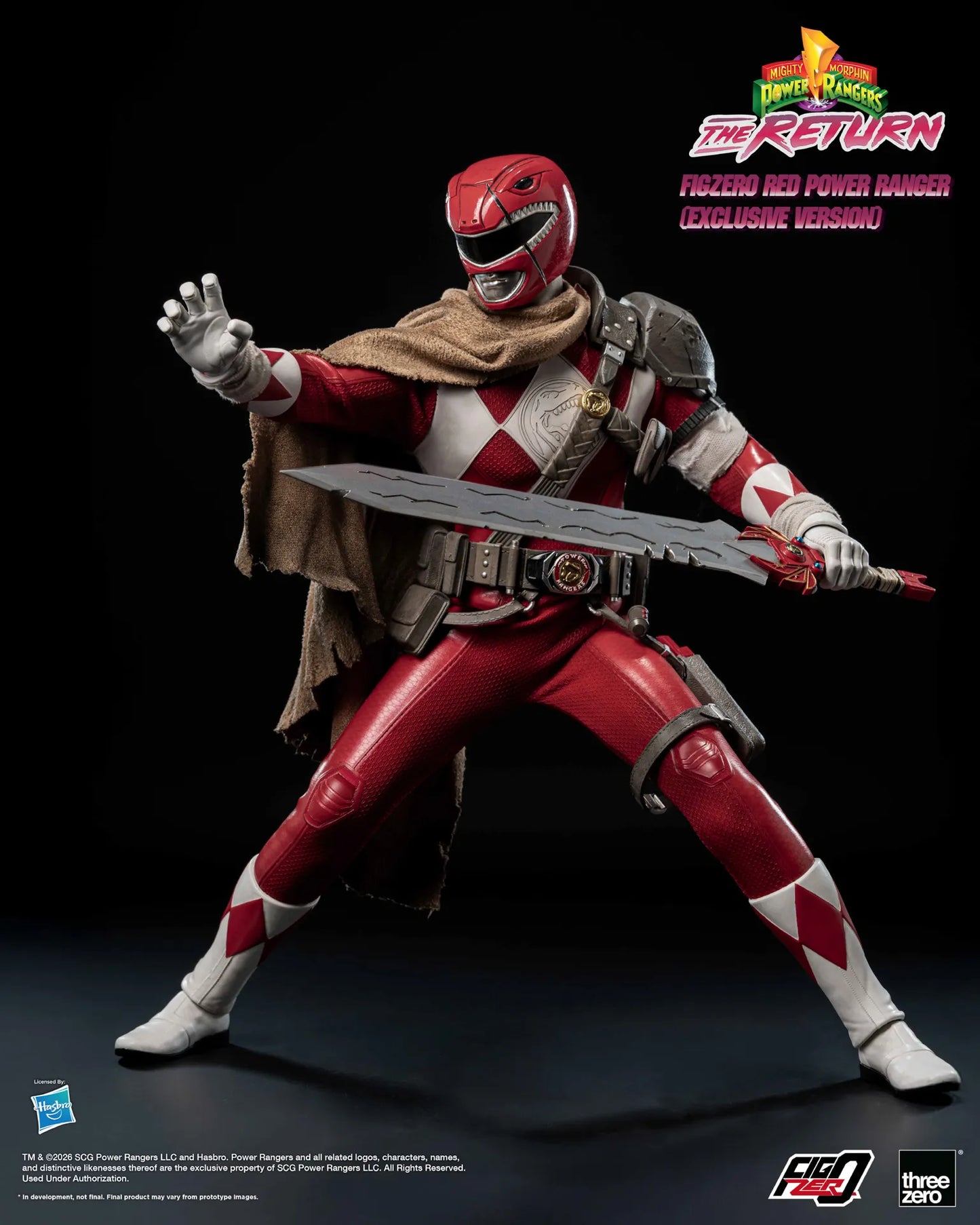 (Pre-order) Threezero FigZero Red Power Ranger The Return 1/6 Action Figure