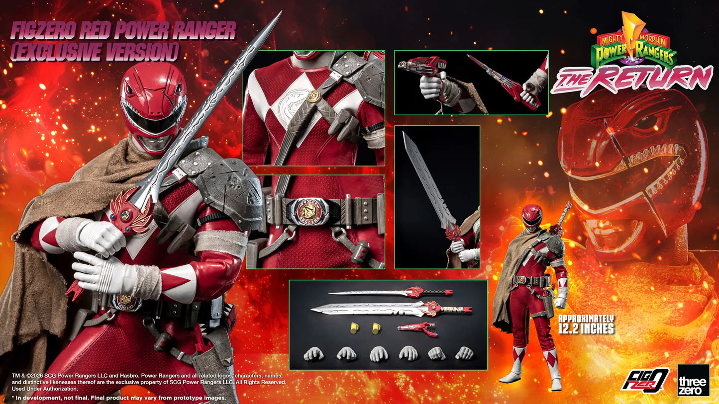 (Pre-order) Threezero FigZero Red Power Ranger The Return 1/6 Action Figure