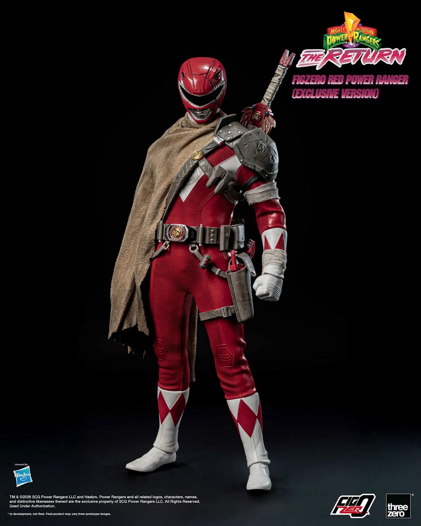 (Pre-order) Threezero FigZero Red Power Ranger The Return 1/6 Action Figure