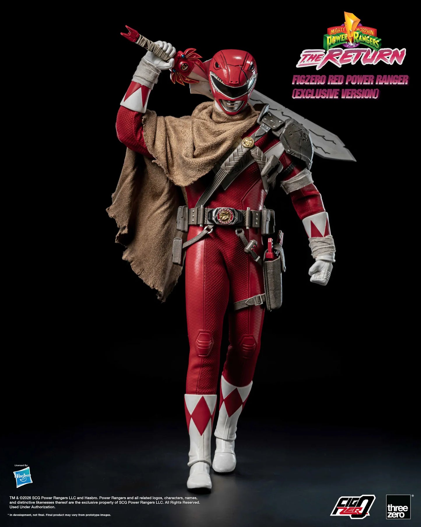 (Pre-order) Threezero FigZero Red Power Ranger The Return 1/6 Action Figure