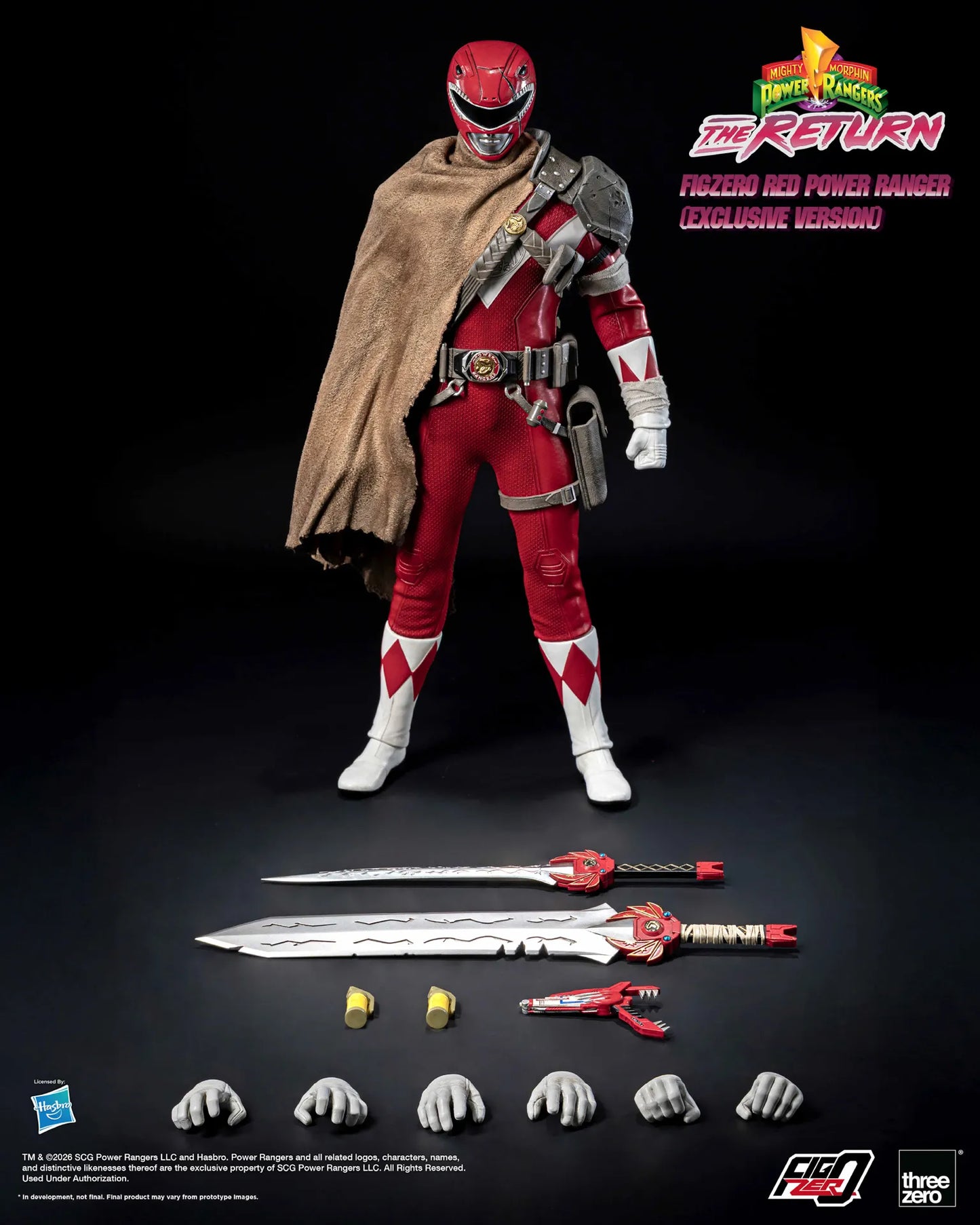 (Pre-order) Threezero FigZero Red Power Ranger The Return 1/6 Action Figure