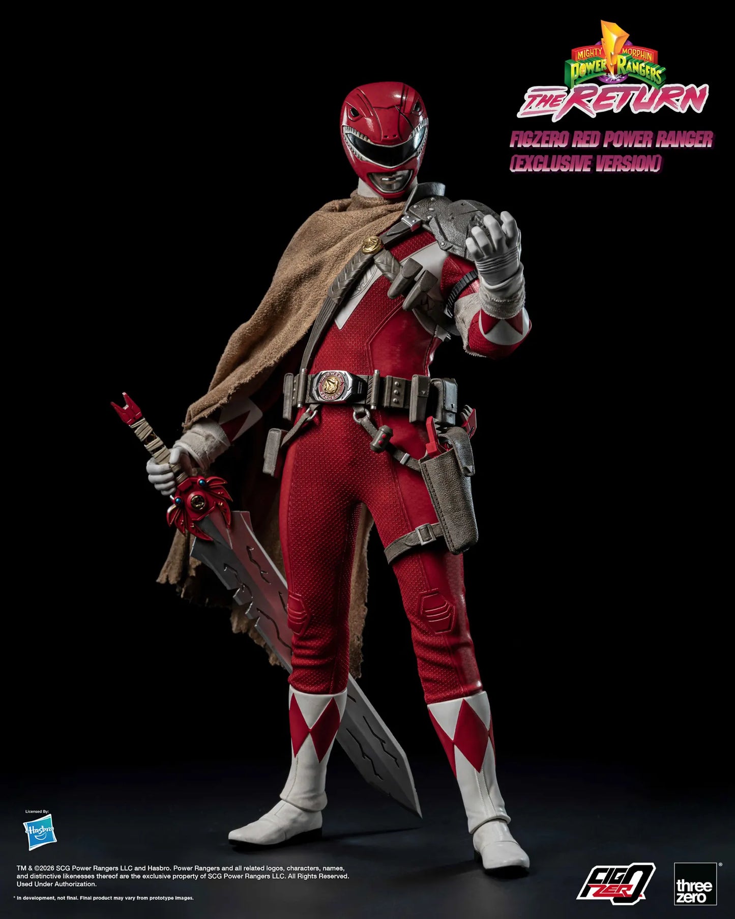 (Pre-order) Threezero FigZero Red Power Ranger The Return 1/6 Action Figure