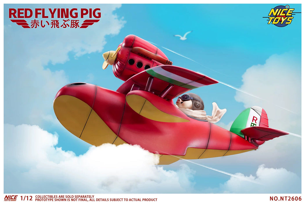 (Pre-order) NICETOYS Red Flying Pig NT2606B Airplane Set 1/12 Action Figure