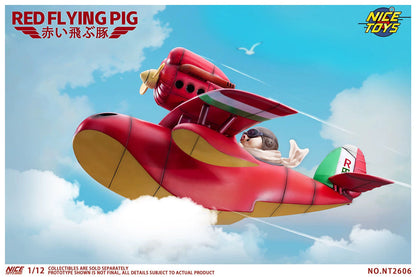 (Pre-order) NICETOYS Red Flying Pig NT2606B Airplane Set 1/12 Action Figure
