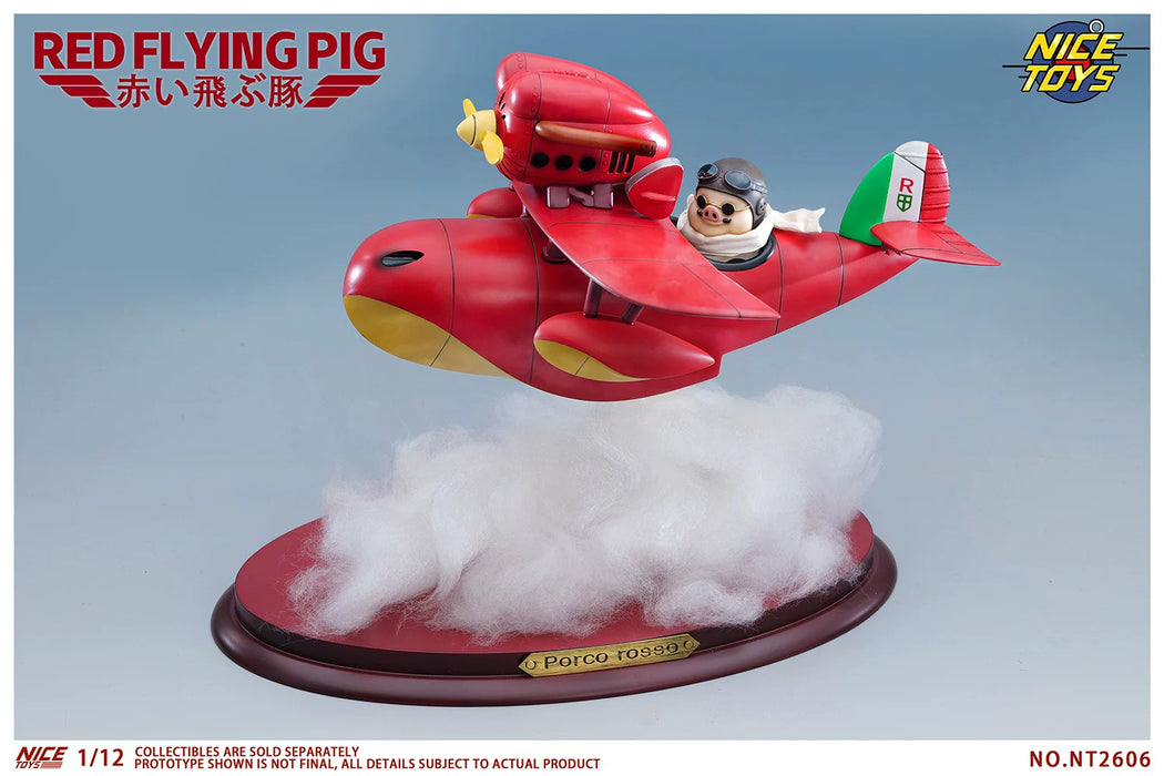 (Pre-order) NICETOYS Red Flying Pig NT2606B Airplane Set 1/12 Action Figure