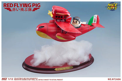 (Pre-order) NICETOYS Red Flying Pig NT2606B Airplane Set 1/12 Action Figure