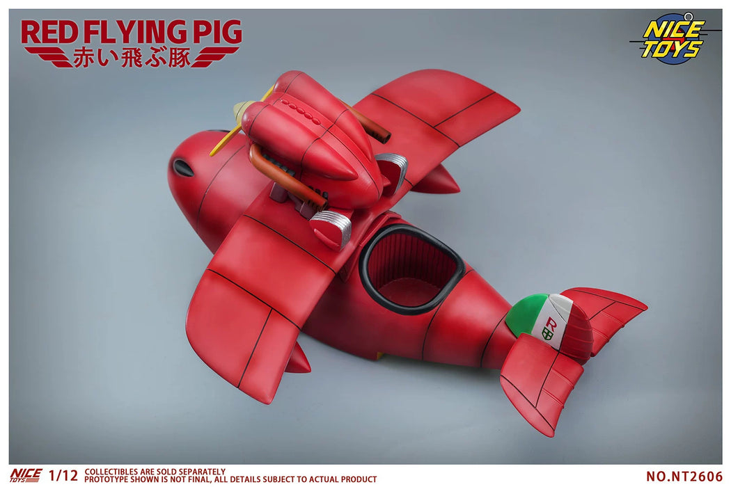 (Pre-order) NICETOYS Red Flying Pig NT2606B Airplane Set 1/12 Action Figure