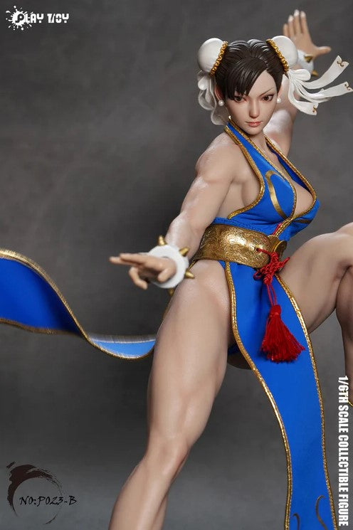 Playtoy P023B Chun-Li 2.0 (Blue) 1/6 action figure