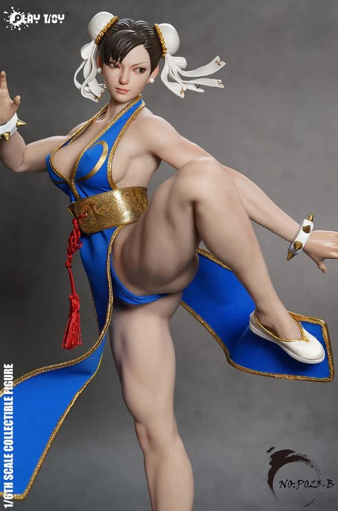 Playtoy P023B Chun-Li 2.0 (Blue) 1/6 action figure