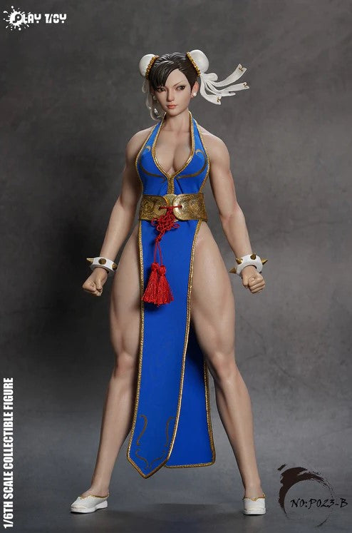 Playtoy P023B Chun-Li 2.0 (Blue) 1/6 action figure