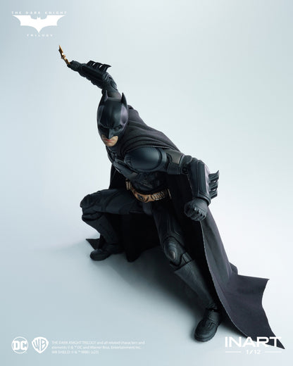 INART 1/12 Batman The Dark Knight deluxe action figure with accessories and diorama base