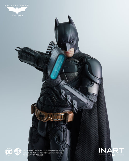INART 1/12 Batman The Dark Knight deluxe action figure with accessories and diorama base
